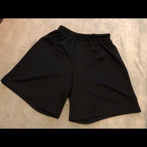 Black soccer shorts